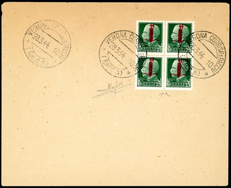 1944 - 25 cent. soprastampato ... 