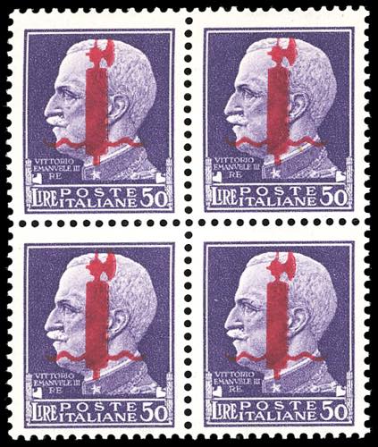 1944 - 50 lire soprastampato ... 