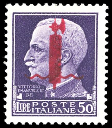 1944 - 50 lire soprastampato ... 
