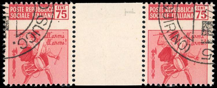 1944/45 - 75 cent. senza filigrana ... 