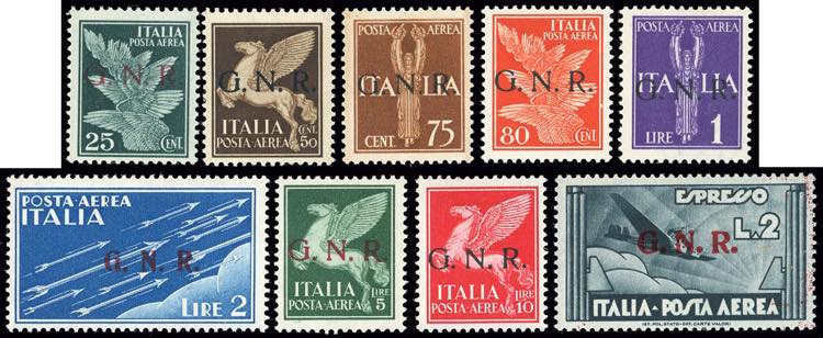 1944 - Soprastampati G.N.R., ... 