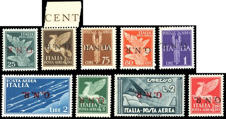 1944 - Soprastampa G.N.R. di ... 