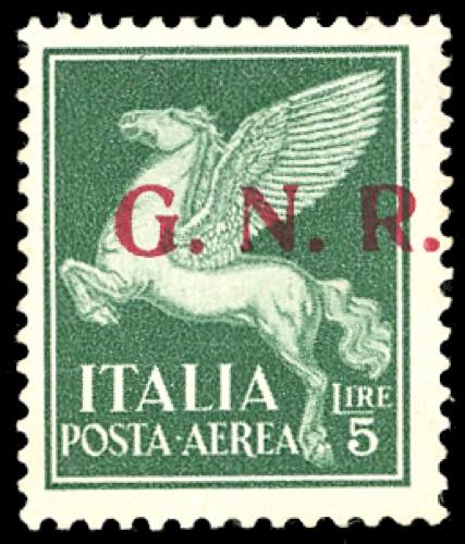 1943 - 5 lire soprastampa G.N.R. ... 