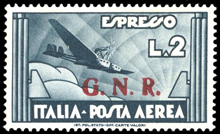 1943 - 2 lire ardesia ... 