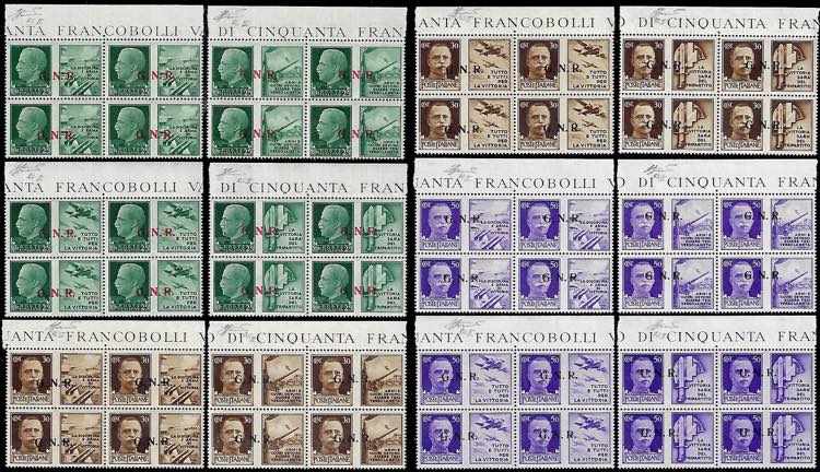 1943 - Serie completa in blocchi ... 