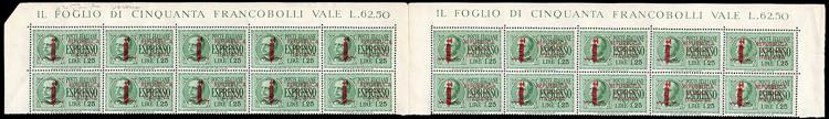 1944 - 1,25 lire soprastampato ... 