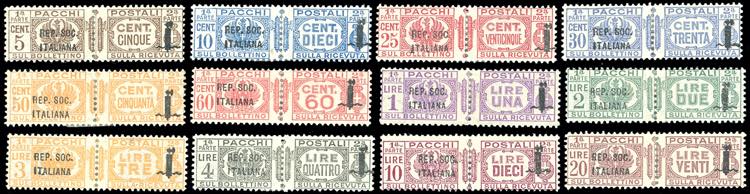 1944 - Soprastampati , serie ... 