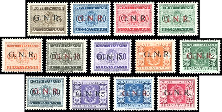 1944 - Soprastampati G.N.R. ... 