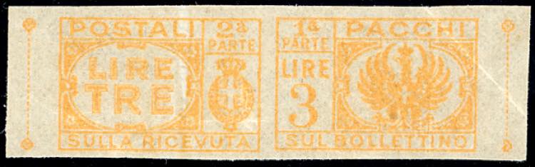 PACCHI POSTALI 1946 - 3 lire senza ... 