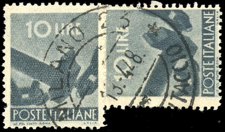 1946 - 10 lire Democratica, falso ... 