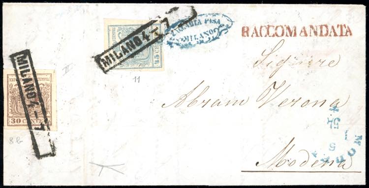 1854 - 30 cent. e 45 cent. ... 