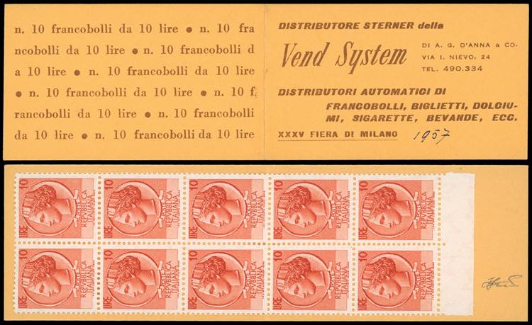 1957 - Libretto Vend System, XXXV ... 