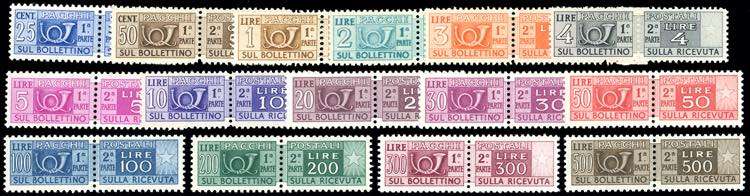 1946/51 - Filigrana ruota, serie ... 