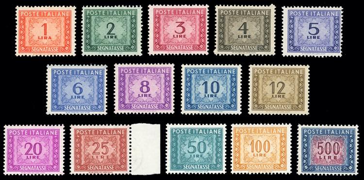 1947/54 - Filigrana ruota, serie ... 