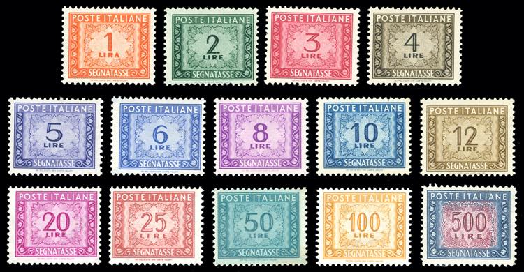 1947/54 - Filigrana ruota, serie ... 