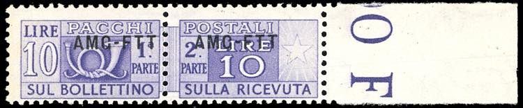 PACCHI POSTALI 1949 - 10 lire, ... 