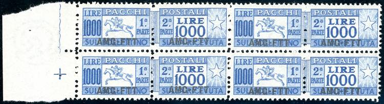 PACCHI POSTALI 1954 - 1.000 lire ... 