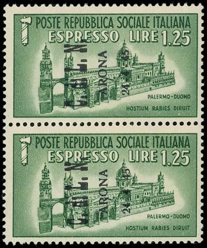 ARONA 1945 - 1,25 lire espresso, ... 