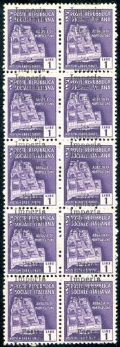 IMPERIA 1945 - 1 lira, soprastampa ... 