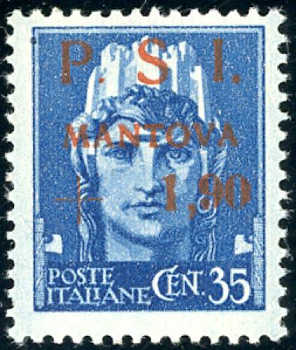 MANTOVA 1945 - 1,90 su 35 cent., ... 