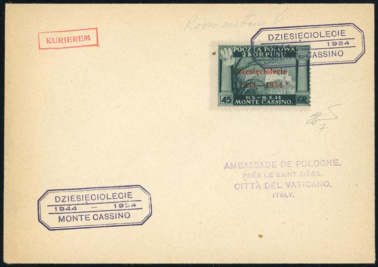 GOV. POLACCO DI LONDRA 1954 - 45 ... 