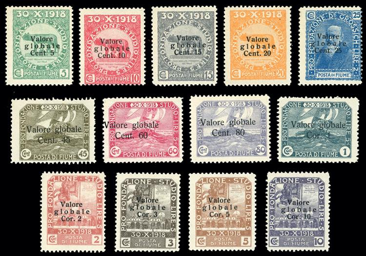 FIUME 1920 - Soprastampati Valore ... 