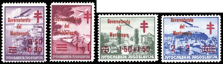 MONTENEGRO 1942 - Croce Rossa, ... 