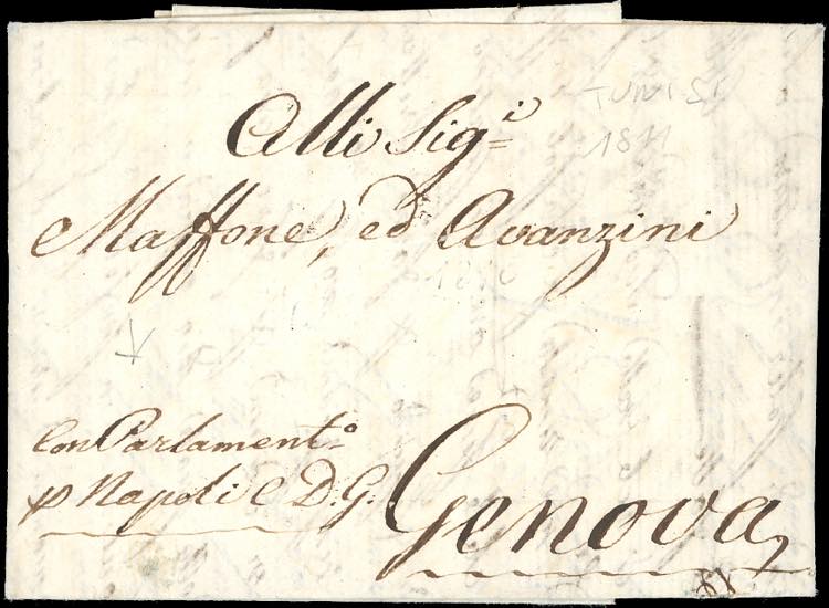 TUNISI 1811 - Lettera senza segni ... 