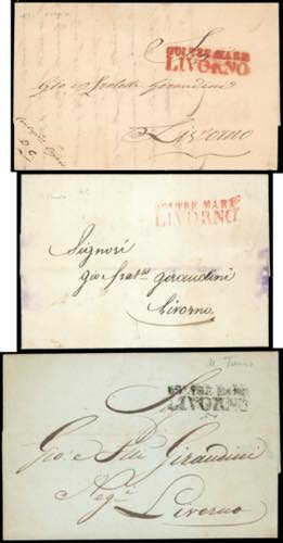 TUNISI 1836/42 - Tre lettere ... 