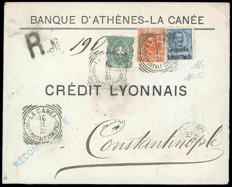 LA CANEA 1901 - 1 pi. su 25 cent. ... 