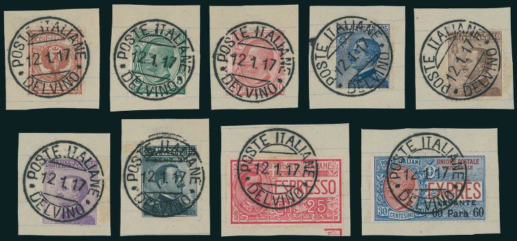ALBANIA-DELVINO 1917 - Floreale, ... 