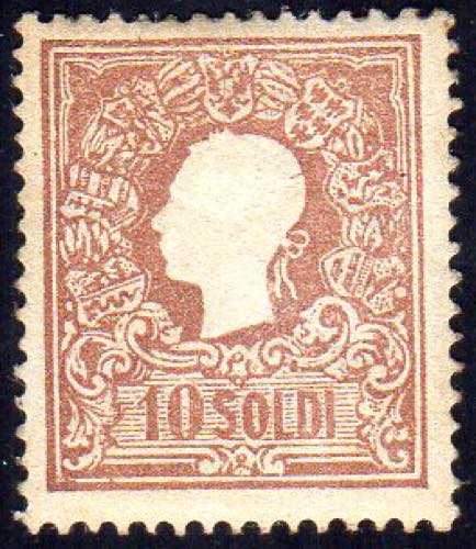 1858 - 10 soldi bruno, I tipo ... 