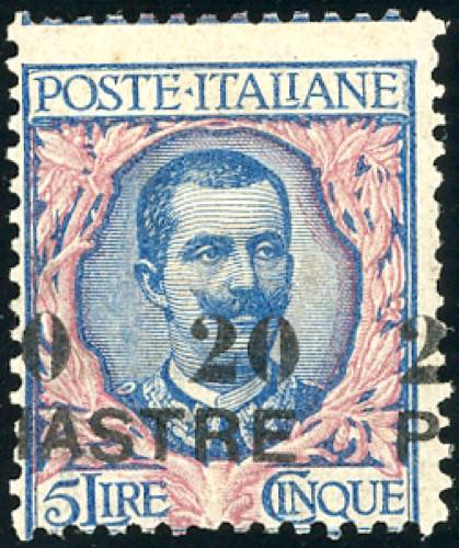 COSTANTINOPOLI 1908 - 20 pi. su 5 ... 