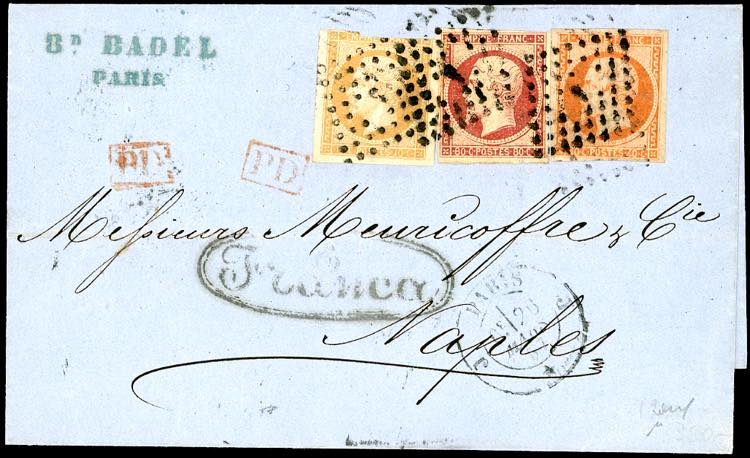 NAPOLI-FRANCIA 1857 - 10 cent. ... 