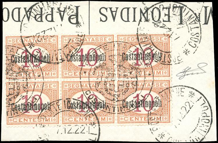 COSTANTINOPOLI SEGNATASSE 1922 - ... 