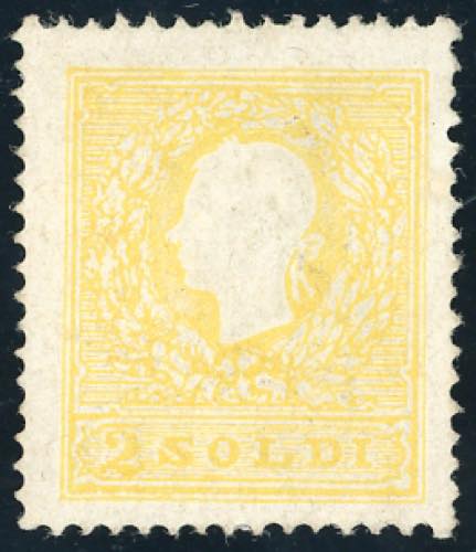 1859 - 2 soldi giallo, II tipo ... 