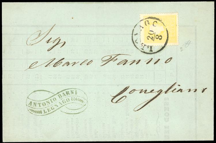 1859 - 2 soldi giallo, II tipo ... 