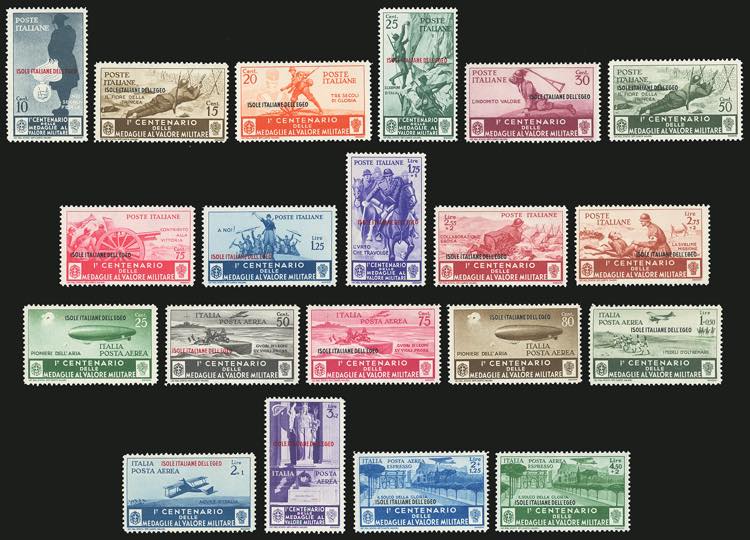 1934 - Medaglie al valore, serie ... 