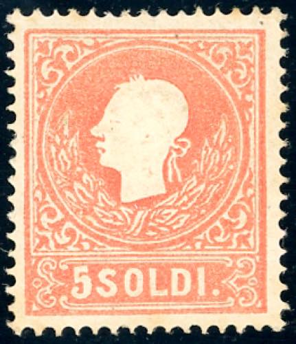 1859 - 5 soldi rosso, II tipo ... 