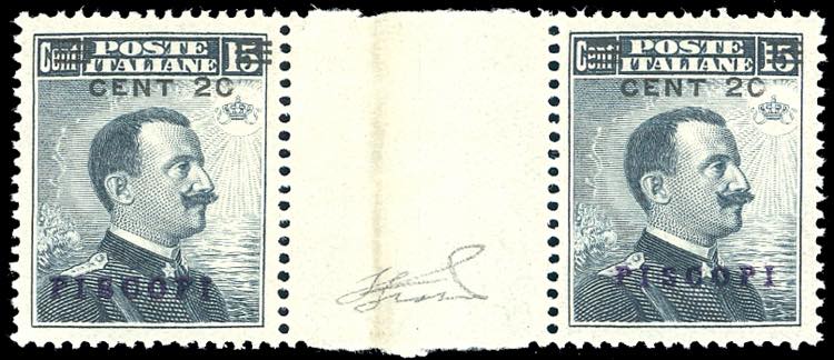 PISCOPI 1916 - 20 cent. su 15 ... 