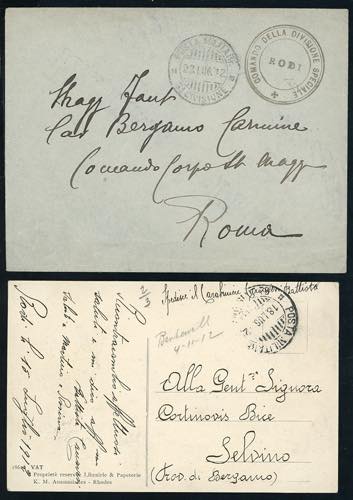 RODI 1912 - Una lettera e una ... 