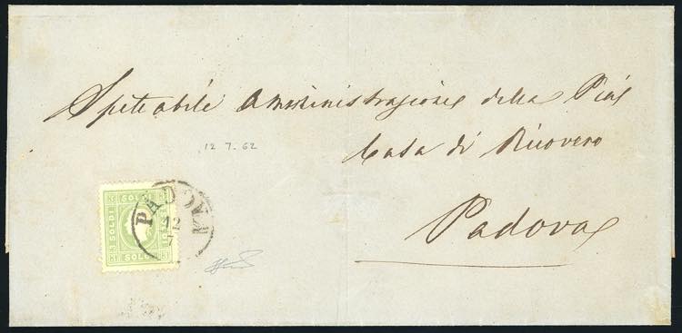 1862 - 3 soldi verde giallo (35), ... 