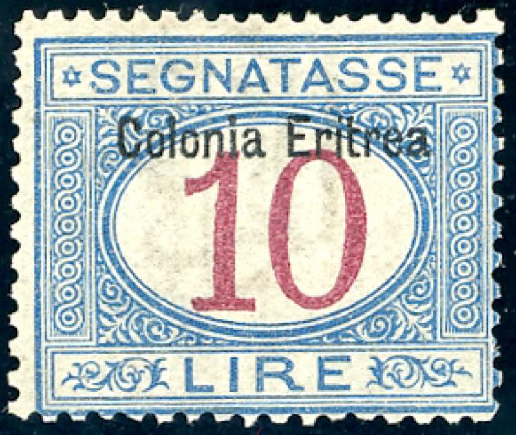 SEGNATASSE 1903 - 10 lire azzurro ... 