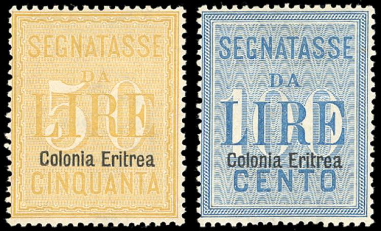 SEGNATASSE 1903 - 50 e 100 lire ... 