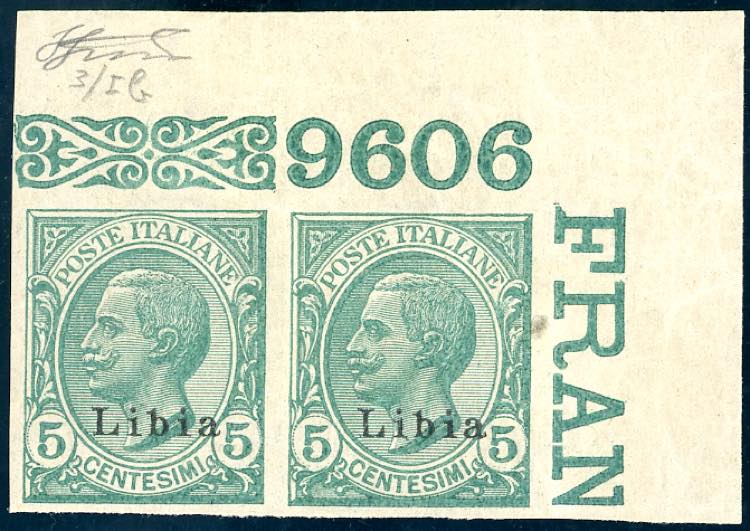 1912 - 5 cent. verde Leoni, non ... 