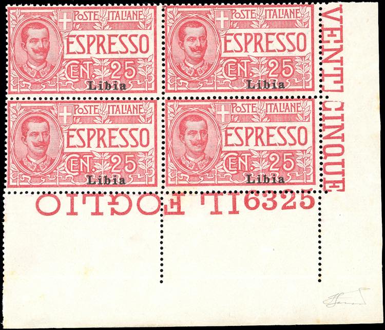 ESPRESSI 1915 - 25 cent. rosa, ... 