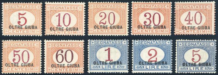 SEGNATASSE 1925 - Soprastampati, ... 