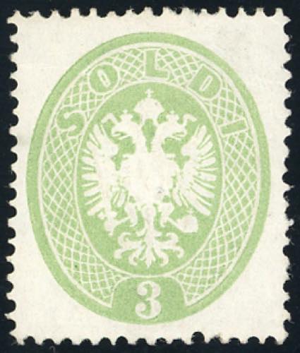 1863 - 3 soldi verde giallastro, ... 