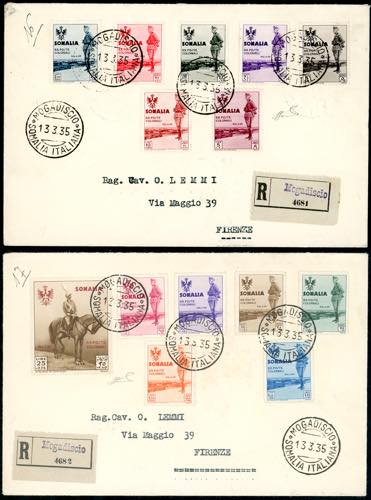 1935 - Visita del Re, serie ... 