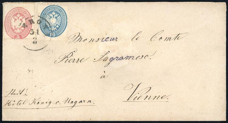 1864 - 5 soldi rosa, dent. 14, 10 ... 